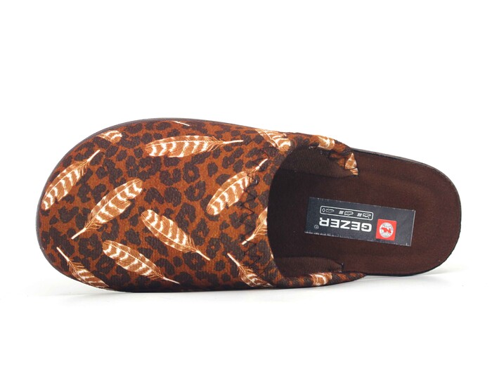 Gezer Zenne 15866.00 Traşlı Ev Terliği Kahve - Gezer (1)