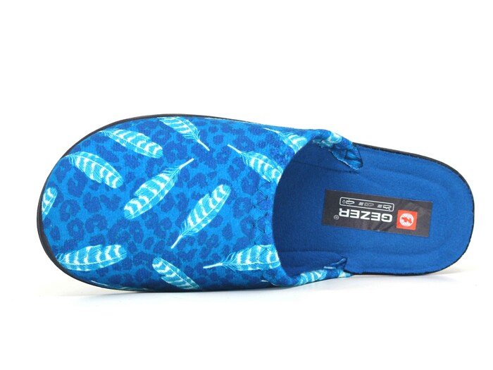 Gezer Zenne 15866.00 Traşlı Ev Terliği Petrol Mavisi - Gezer (1)