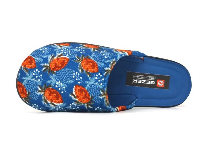 Gezer Zenne 15867.00 Traşlı Ev Terliği Petrol Mavisi - Gezer (1)