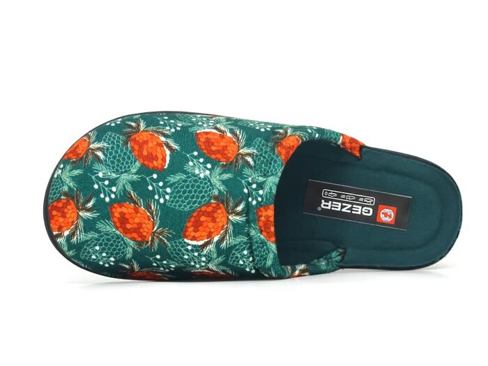 Gezer Zenne 15867.00 Traşlı Ev Terliği Petrol Yeşili - Gezer (1)