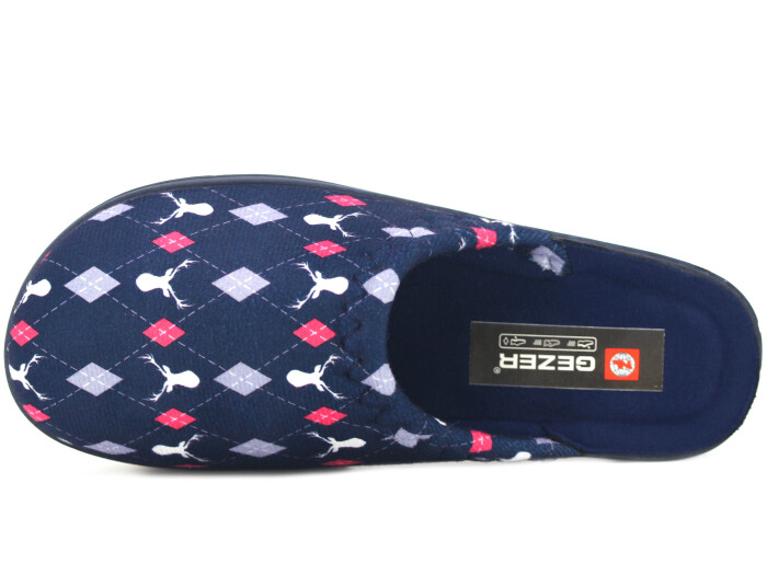 Gezer Zenne 15868.00 Traşlı Ev Terliği Lacivert - Gezer (1)