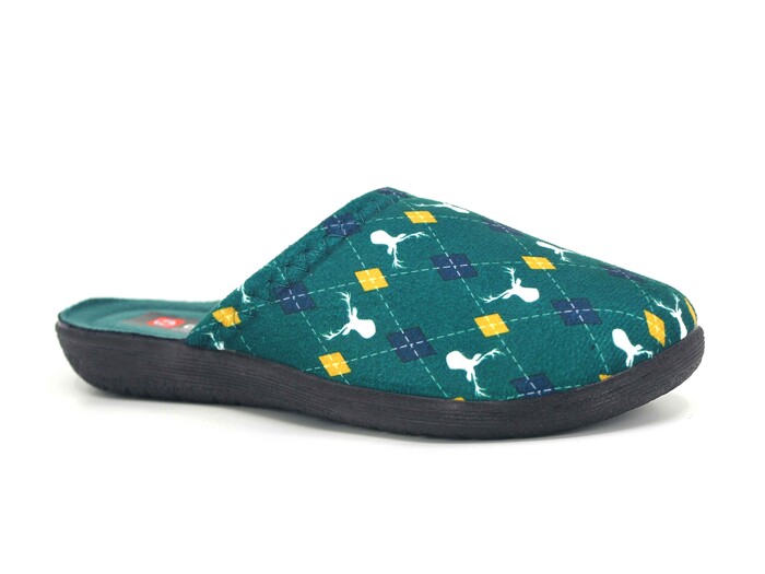 Gezer Zenne 15868.00 Traşlı Ev Terliği Petrol Yeşili - Gezer