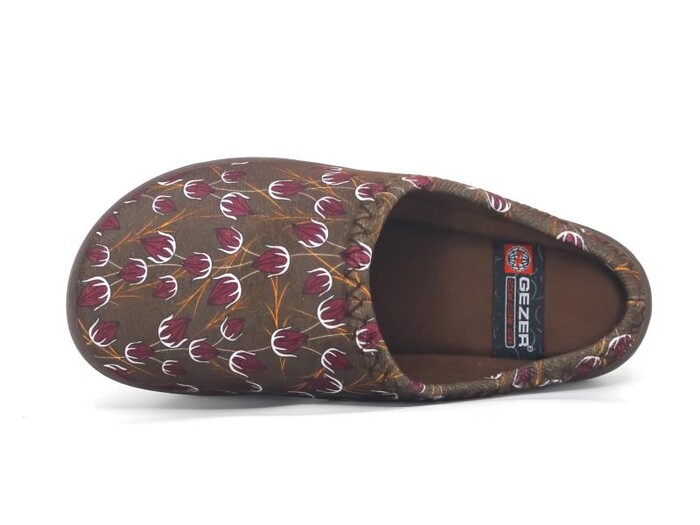 Gezer Zenne 15873 Gondol Kışlık Ev Terliği Kahve - Gezer (1)