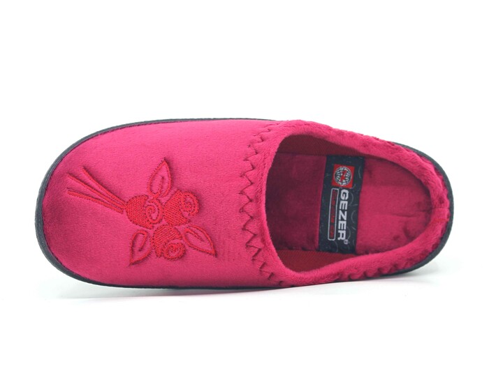 Gezer Zenne 15925.00 PVC Nakışlı Gondol Ev Terliği Bordo - Gezer (1)