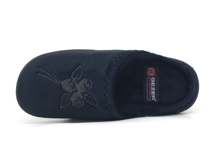 Gezer Zenne 15925.00 PVC Nakışlı Gondol Ev Terliği Siyah - Gezer (1)