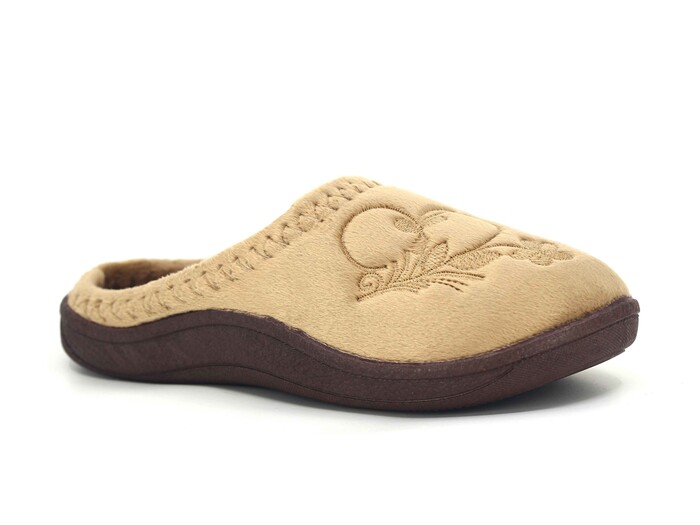 Gezer Zenne 15926.00 PVC Nakışlı Gondol Ev Terliği Taba - 1