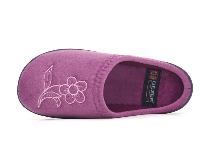 Gezer Zenne 15941.00 PVC Nakışlı Gondol Ev Terliği Mor - Gezer (1)
