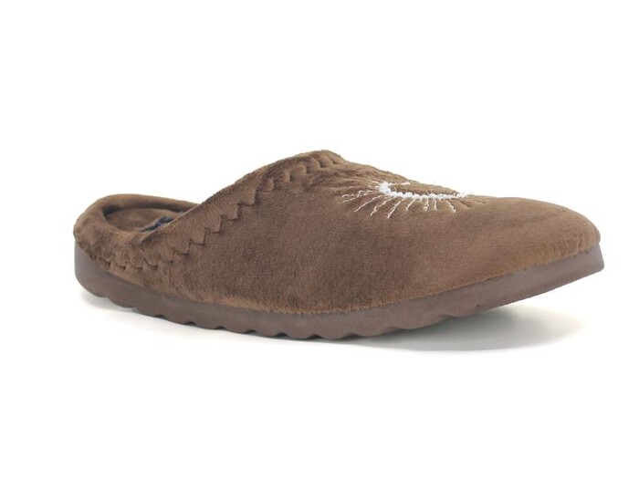 Gezer Zenne 15944.00 Nakışlı Gondol Ev Terliği Kahve - Gezer