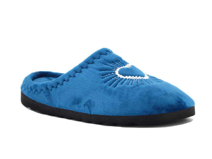 Gezer Zenne 15944.00 Nakışlı Gondol Ev Terliği Petrol Mavisi - Gezer