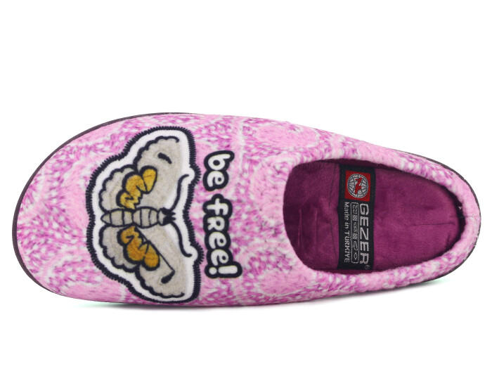 Gezer Zenne 16068.00 Baskılı Gondol Ev Terliği Mor - Gezer (1)