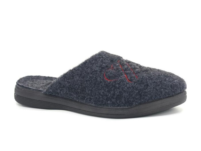 Gezer Zenne 16089.00 Keçeli Traşlı Ev Terliği Antrasit - Gezer