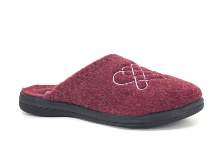 Gezer Zenne 16089.00 Keçeli Traşlı Ev Terliği Bordo - Gezer