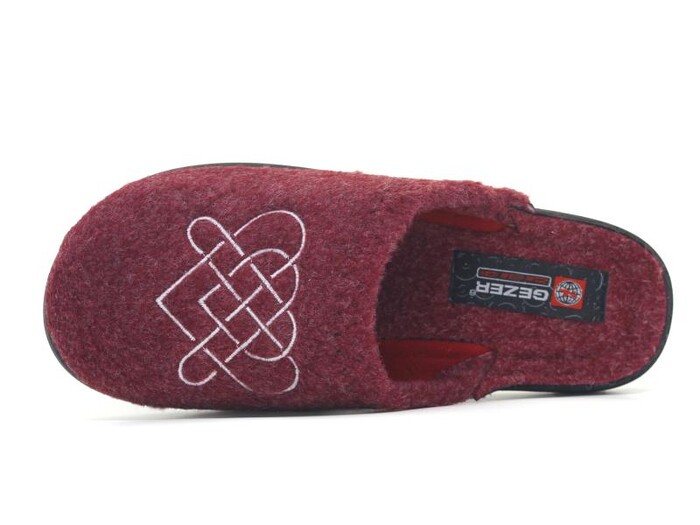 Gezer Zenne 16089.00 Keçeli Traşlı Ev Terliği Bordo - Gezer (1)