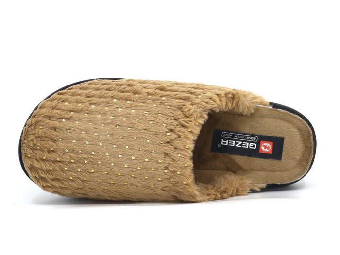 Gezer Zenne 16097.00 Havlulu Traşlı Ev Terliği Kahve - 2