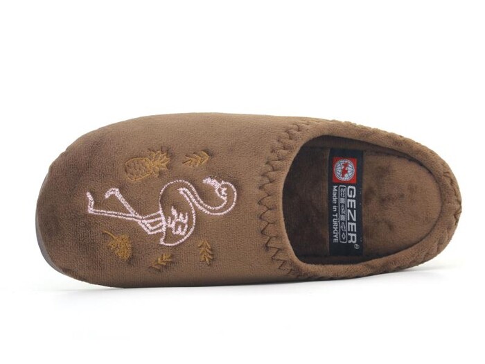 Gezer Zenne 16114.00 Nakışlı Gondol Ev Terliği Kahve - Gezer (1)