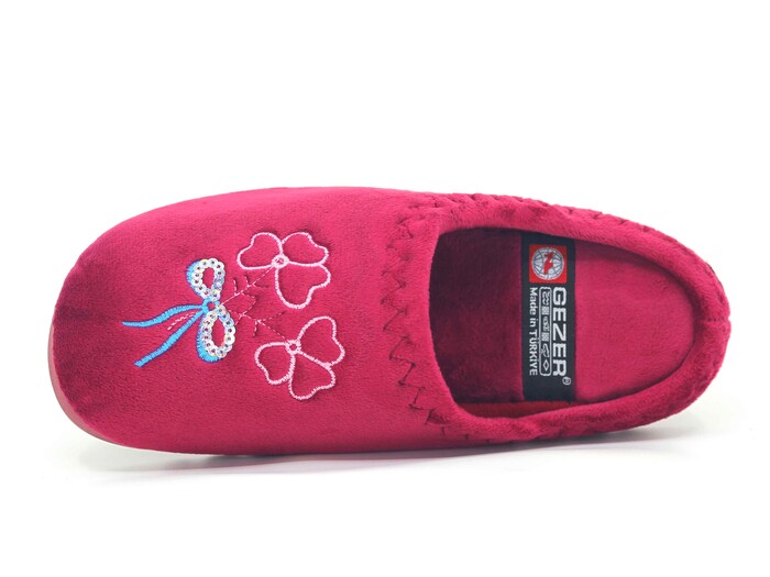 Gezer Zenne 16115.00 Nakışlı Gondol Ev Terliği Bordo - 2