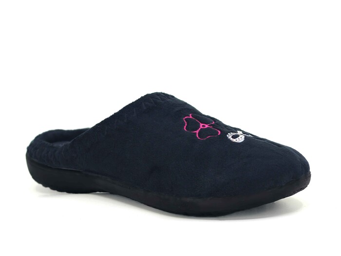 Gezer Zenne 16115.00 Nakışlı Gondol Ev Terliği Siyah - 1