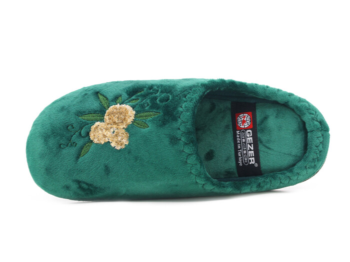 Gezer Zenne 16127.00 Nakışlı Gondol Ev Terliği Petrol Yeşili - Gezer (1)