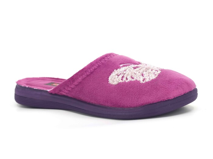 Gezer Zenne 16129.00 Nakışlı Traşlı Ev Terliği Mor 