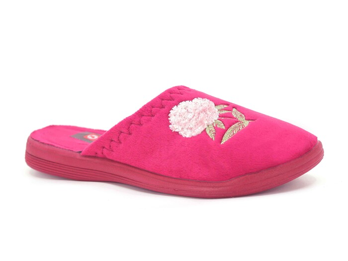 Gezer Zenne 16159.00 Nakışlı Traşlı Ev Terliği Bordo - 1