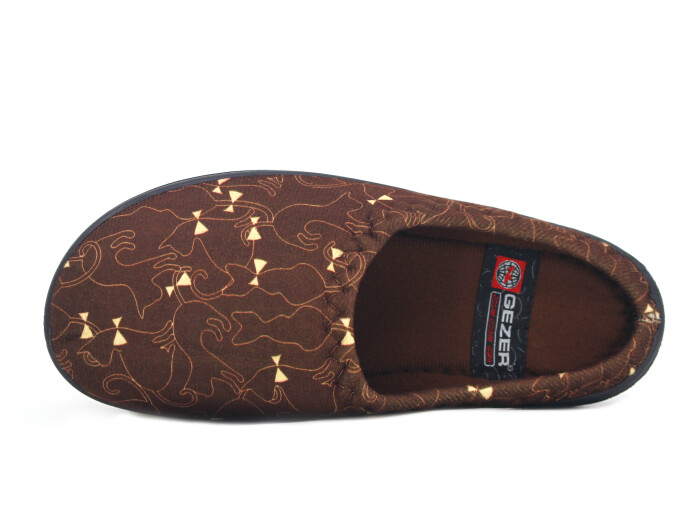 Gezer Zenne 16162.00 PVC Gondol Kışlık Ev Terliği Kahve - Gezer (1)