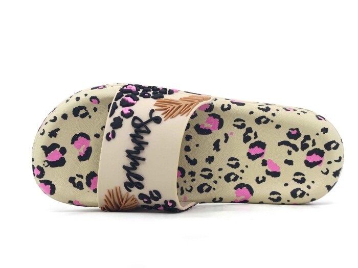 Gezer Zenne 16381.00 Düz Yüz Figürlü Günlük Terlik Bej - Gezer (1)