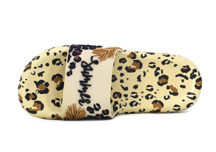 Gezer Zenne 16381.01 Düz Yüz Figürlü Günlük Terlik Bej - Gezer (1)