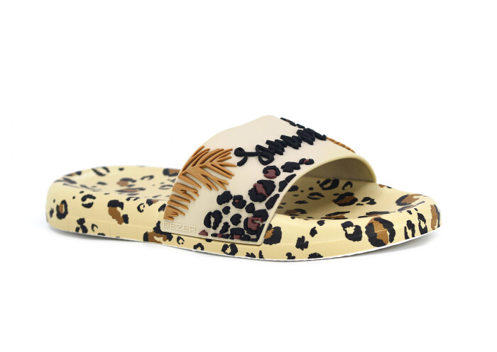 Gezer Zenne 16381.01 Düz Yüz Figürlü Günlük Terlik Bej - Gezer