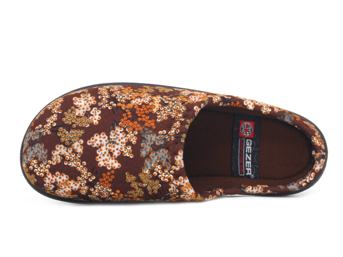 Gezer Zenne 16385.02 PVC Gondol Kışlık Ev Terliği Kahve - Gezer (1)