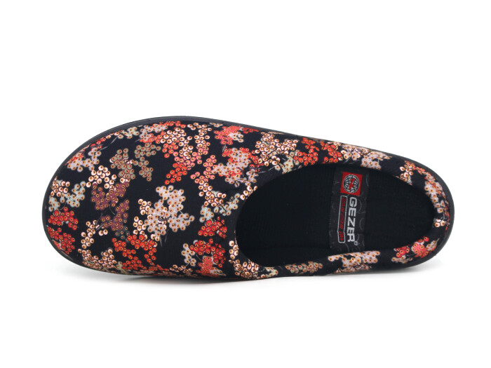 Gezer Zenne 16385.02 PVC Gondol Kışlık Ev Terliği Siyah - Gezer (1)