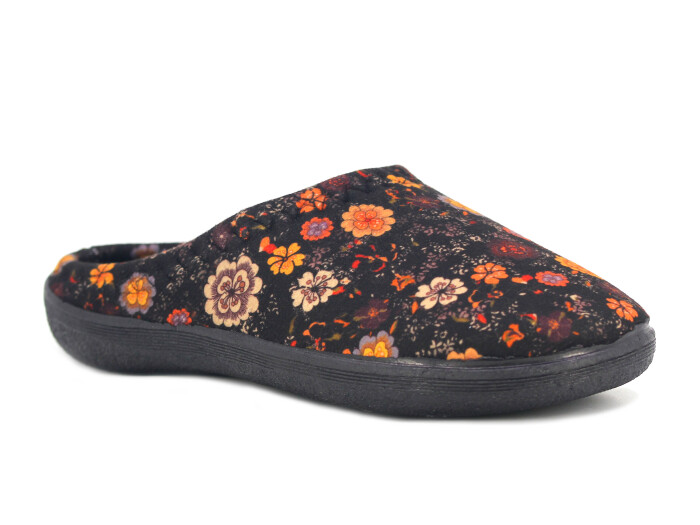 Gezer Zenne 16385.01 PVC Gondol Kışlık Ev Terliği Siyah - Gezer