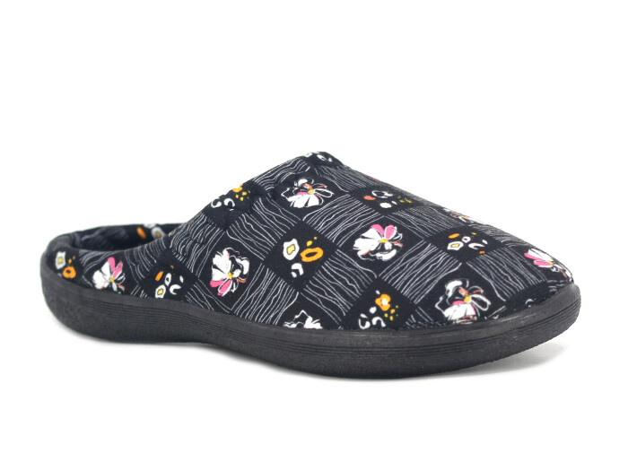 Gezer Zenne 16385.03 PVC Gondol Kışlık Ev Terliği Siyah - Gezer