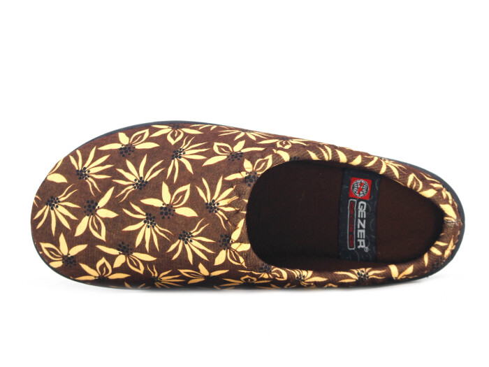 Gezer Zenne 16385.04 PVC Gondol Kışlık Ev Terliği Kahve - Gezer (1)