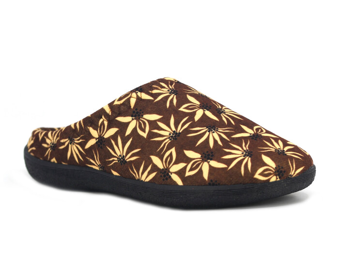 Gezer Zenne 16385.04 PVC Gondol Kışlık Ev Terliği Kahve - 1