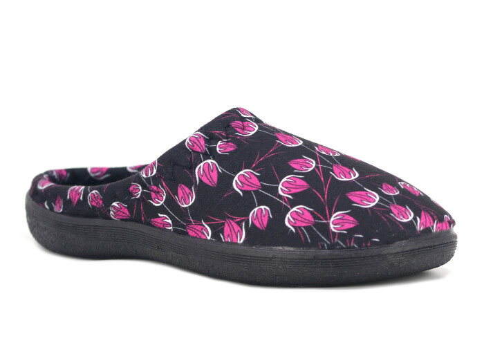 Gezer Zenne 16385.05 PVC Gondol Kışlık Ev Terliği Siyah - 1