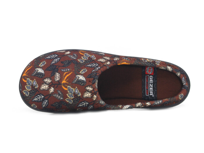 Gezer Zenne 16393.00 PVC Gondol Kışlık Ev Terliği Kahve - Gezer (1)