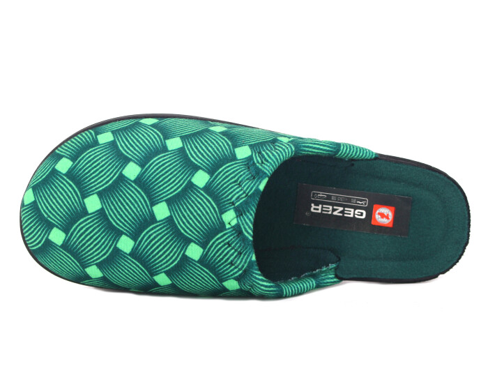 Gezer Zenne 16420.00 Traşlı Ev Terliği Petrol Yeşili - Gezer (1)