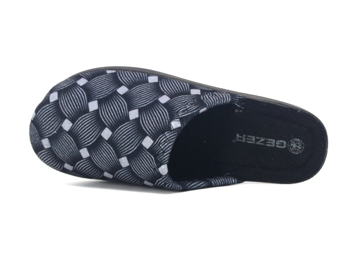 Gezer Zenne 16420.01 Traşlı Ev Terliği Siyah - Gezer (1)