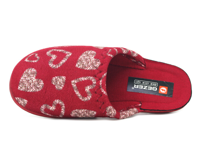 Gezer Zenne 16421.00 Traşlı Ev Terliği Bordo - Gezer (1)