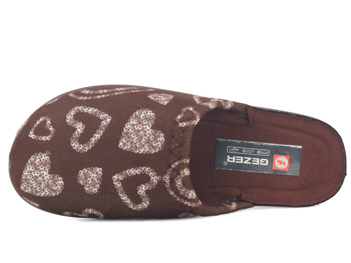 Gezer Zenne 16421.00 Traşlı Ev Terliği Kahve - 2