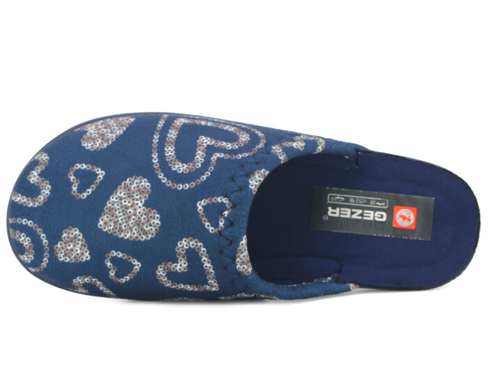 Gezer Zenne 16421.00 Traşlı Ev Terliği Lacivert - 2