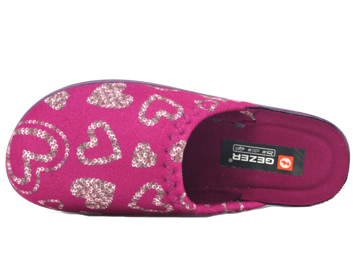 Gezer Zenne 16421.00 Traşlı Ev Terliği Mor - Gezer (1)