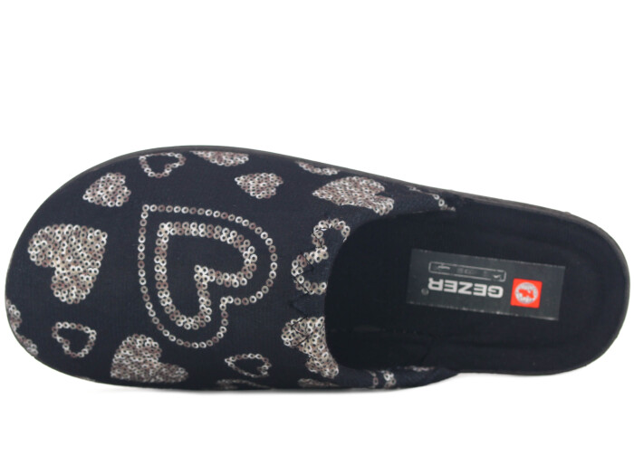 Gezer Zenne 16421.00 Traşlı Ev Terliği Siyah - Gezer (1)