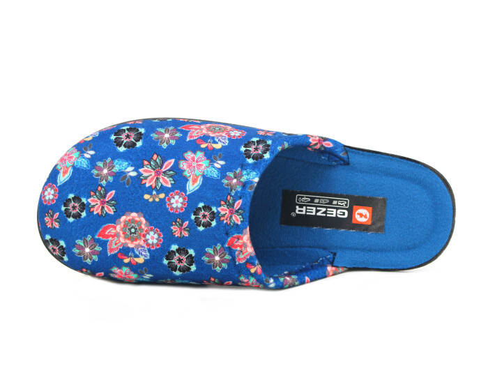 Gezer Zenne 16422.00 Traşlı Ev Terliği Petrol Mavisi - Gezer (1)