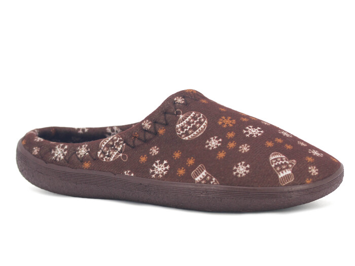 Gezer Zenne 16426.00 PVC Gondol Kışlık Ev Terliği Kahve - 1