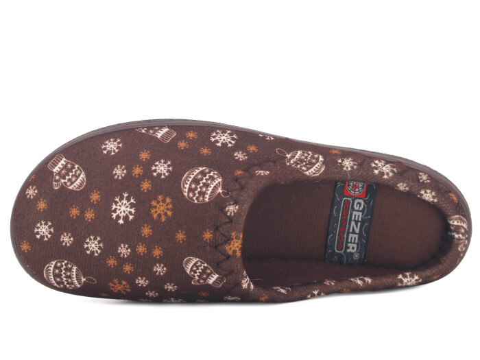 Gezer Zenne 16426.00 PVC Gondol Kışlık Ev Terliği Kahve - Gezer (1)