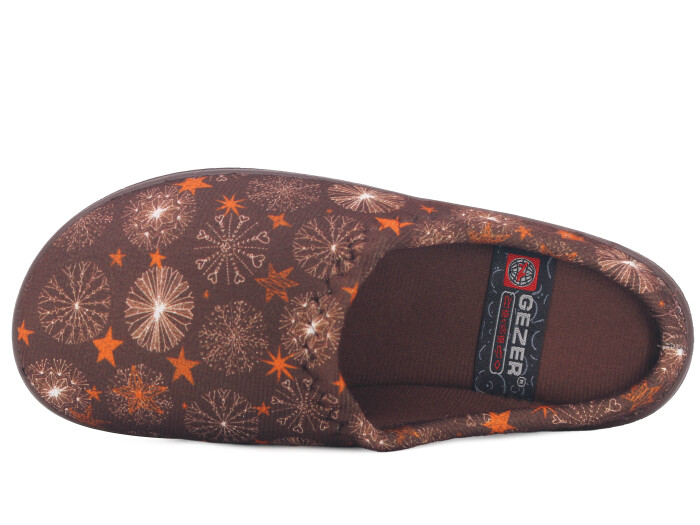 Gezer Zenne 16427.00 PVC Gondol Kışlık Ev Terliği Kahve - Gezer (1)