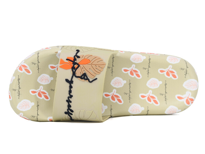 Gezer Zenne 16452.00 Düz Yüz Baskılı Günlük Terlik Bej - Gezer (1)