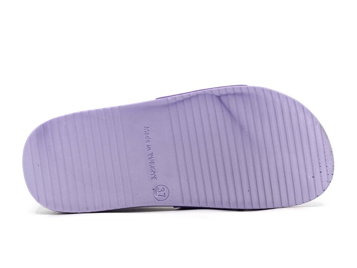 Gezer Zenne 16453.00 Düz Yüz Çiçekli Günlük Terlik Lila - 3