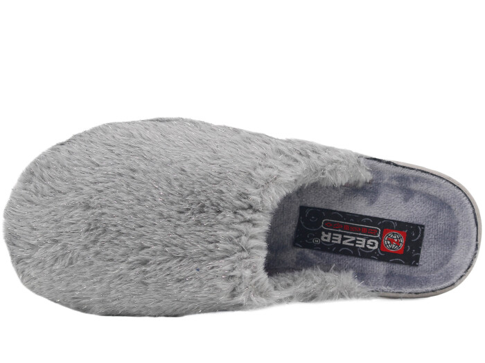 Gezer Zenne 16537.00 Havlulu Traşlı Ev Terliği Gri - 2